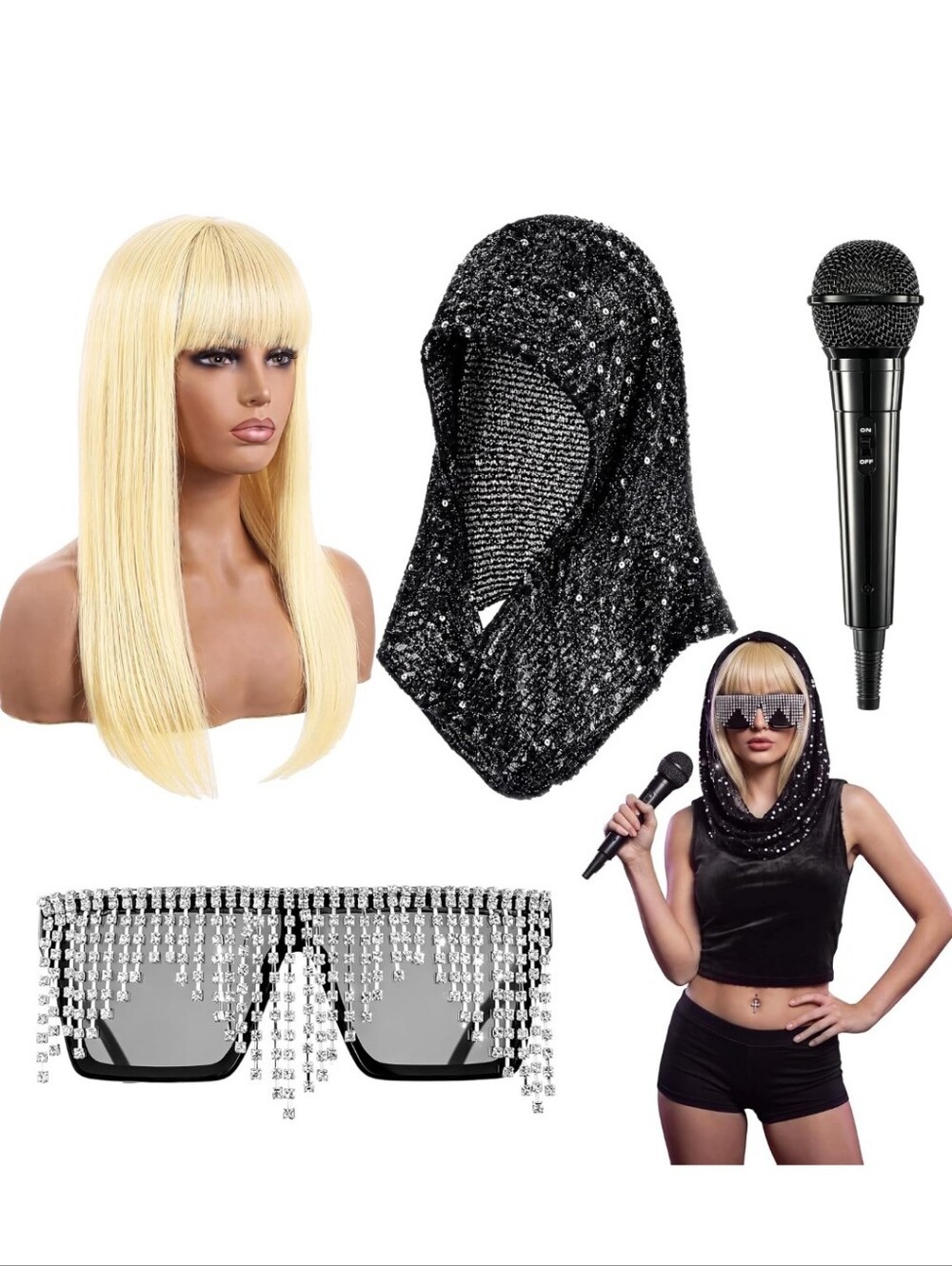 Hannah Montana Pop Star Costume Accessories Set